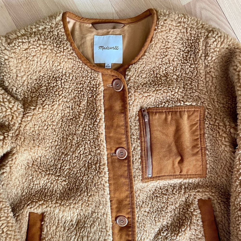 Madewell Sherpa Chestnut Jacket